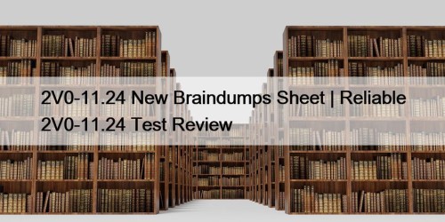 2V0-11.24 New Braindumps Sheet | Reliable 2V0-11.24 Test Review